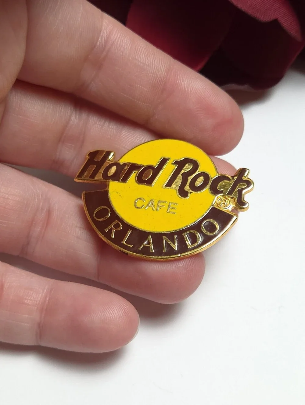 Vintage Hard Rock Cafe Orlando Brooch Offical Hard Rock Cafe